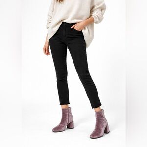 Sam Edelman Codie Square Toe Velvet Bootie Size 8.5 – Mauve, 3.5” Flared Heel